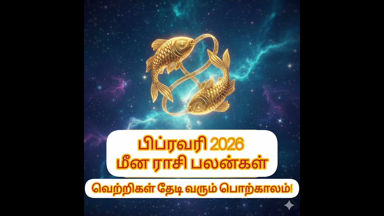 மீன ராசி பிப்ரவரி 2026 ராசி பலன் | Meena Rasi Palan February 2026 in Tamil