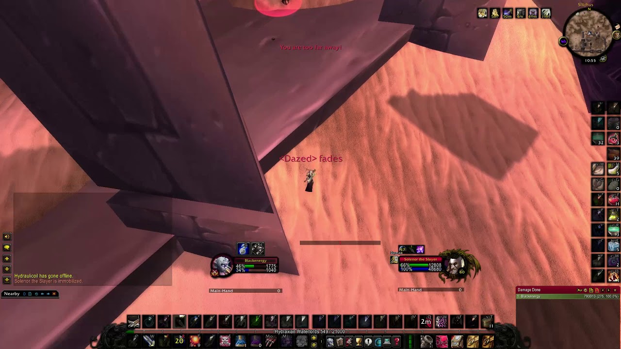 Solenor bugs. No warlock trys