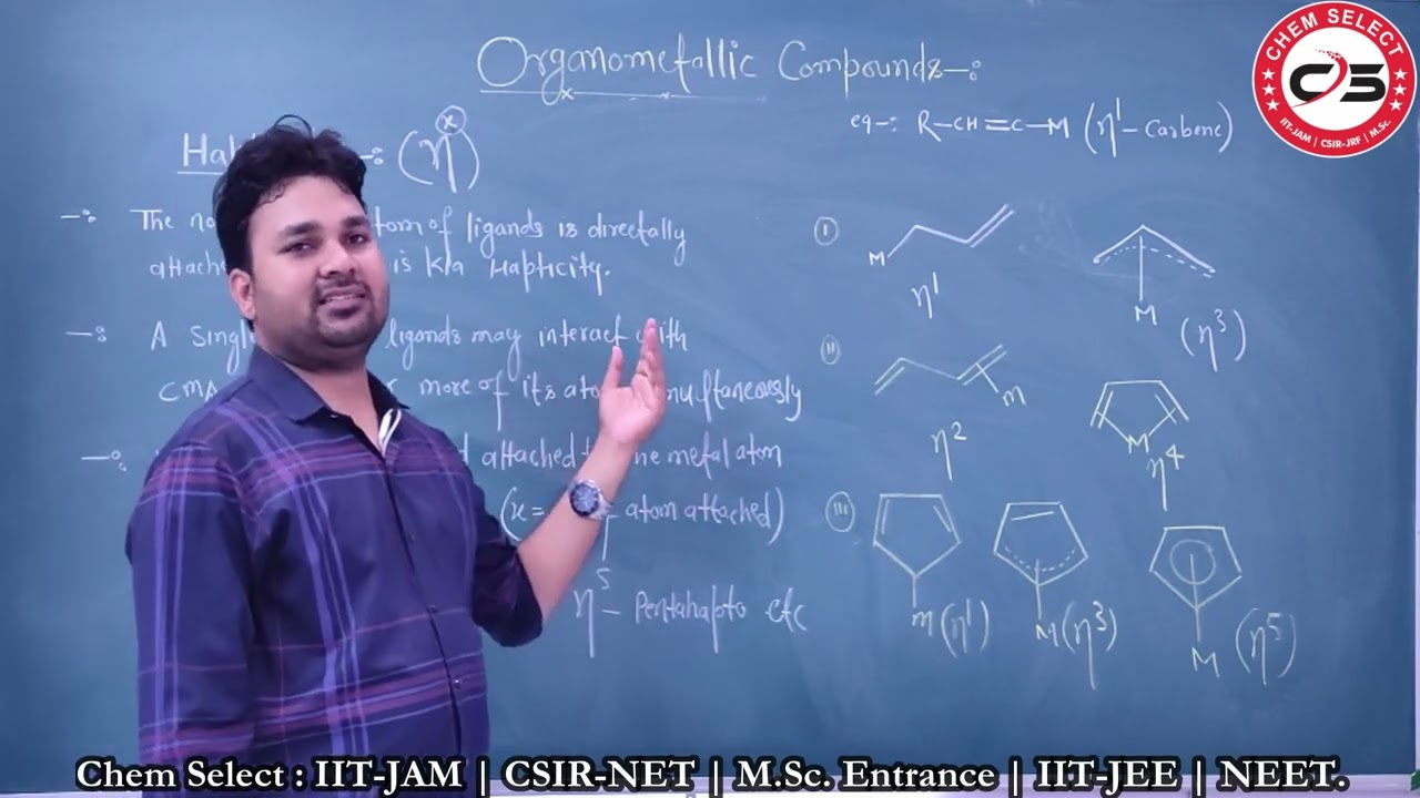 #1| Hapticity |Introduction of Organometallic Compounds| Types of Organometallic Compounds|