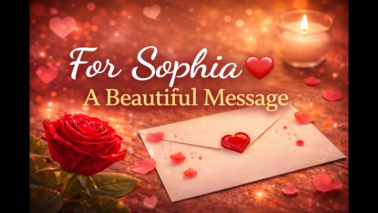 Sophia ❤️ Romantic Love Message | Personalized Sweet Video With Her Name