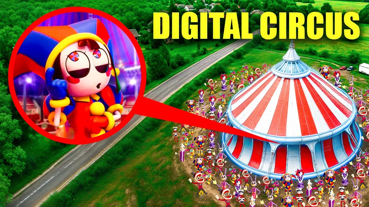 ¡MI DRON GRABÓ EL NUEVO DIGITAL CIRCUS EN LA VIDA REAL!