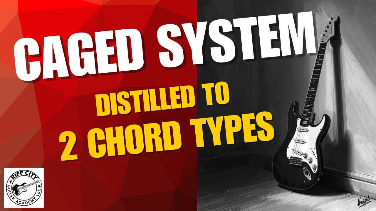 The CAGED System = TWO CHORD TYPES on Different Strings