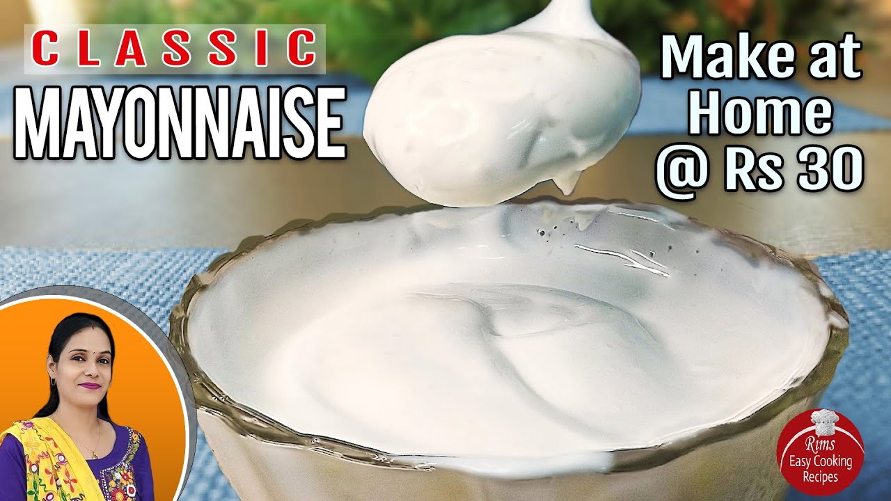 Eggless Mayonnaise Recipe | Vegan Mayonnaise | Eggless Mayonnaise in Mixer-Grinder  [RECR1]