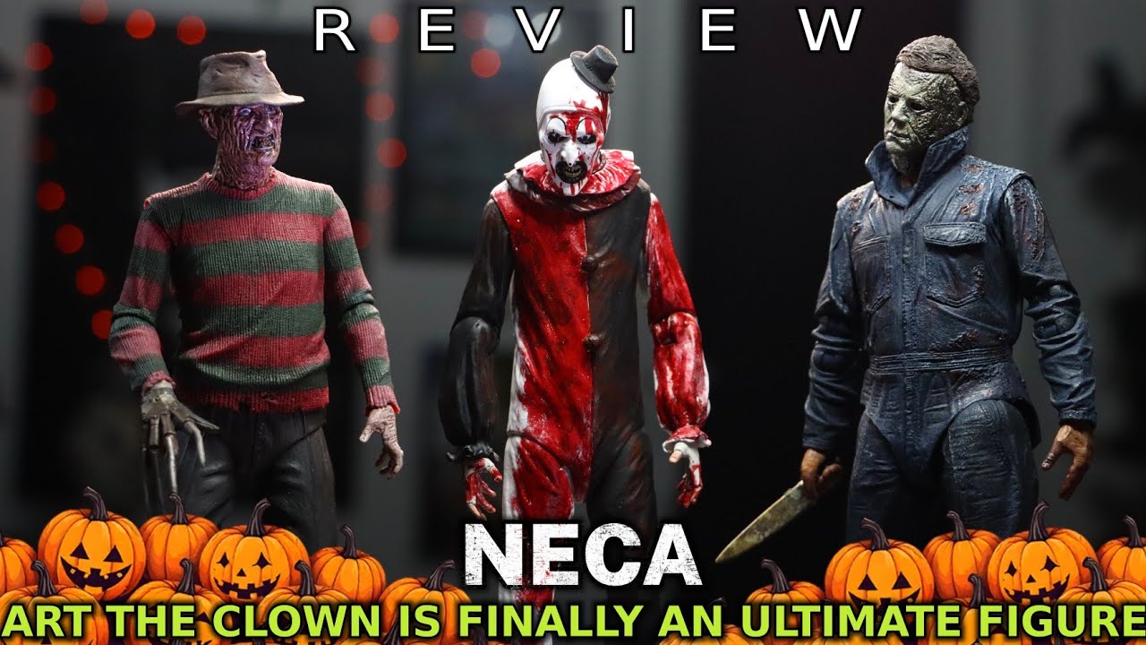 Обзор фигурки клоуна NECA TERRIFIER ART, пропитанной кровью