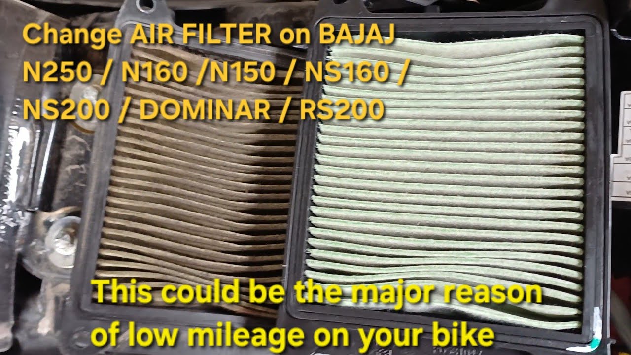 Replacing AIR FILTER on Bajaj Pulsar N250 /N160 /NS 160 /NS 200/RS200 / DOMINAR 250 /DOMINAR 400/