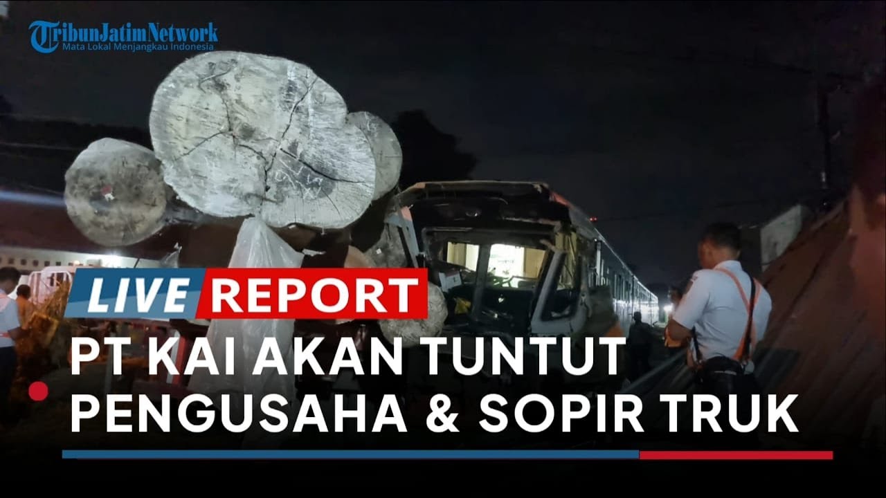 Kecelakaan KA Commuter Line Jenggala di Kebomas Gresik, PT KAI Akan Tuntut Pengusaha dan Sopir Truk