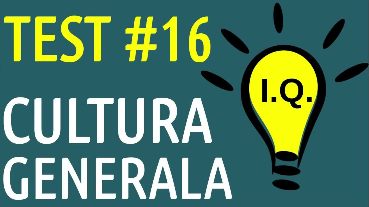 Test Cultura Generala #16 #formuleonline