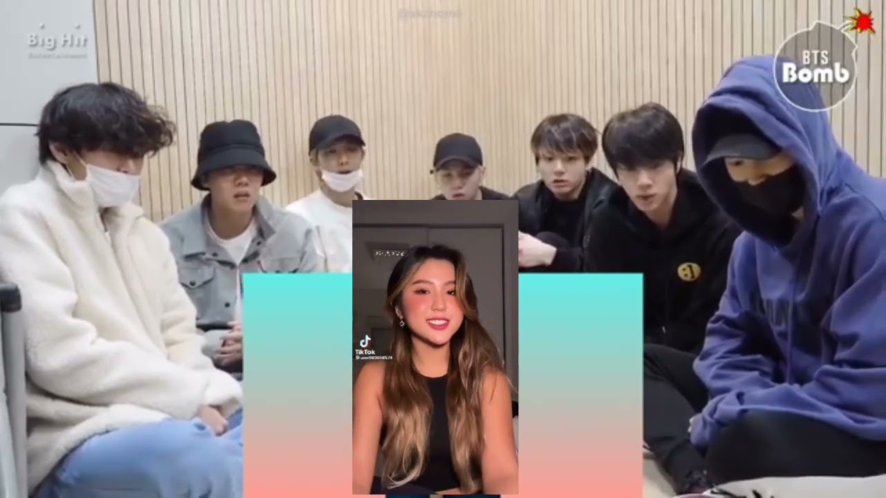bts reagindo a tiktok de Kika Kim e sia