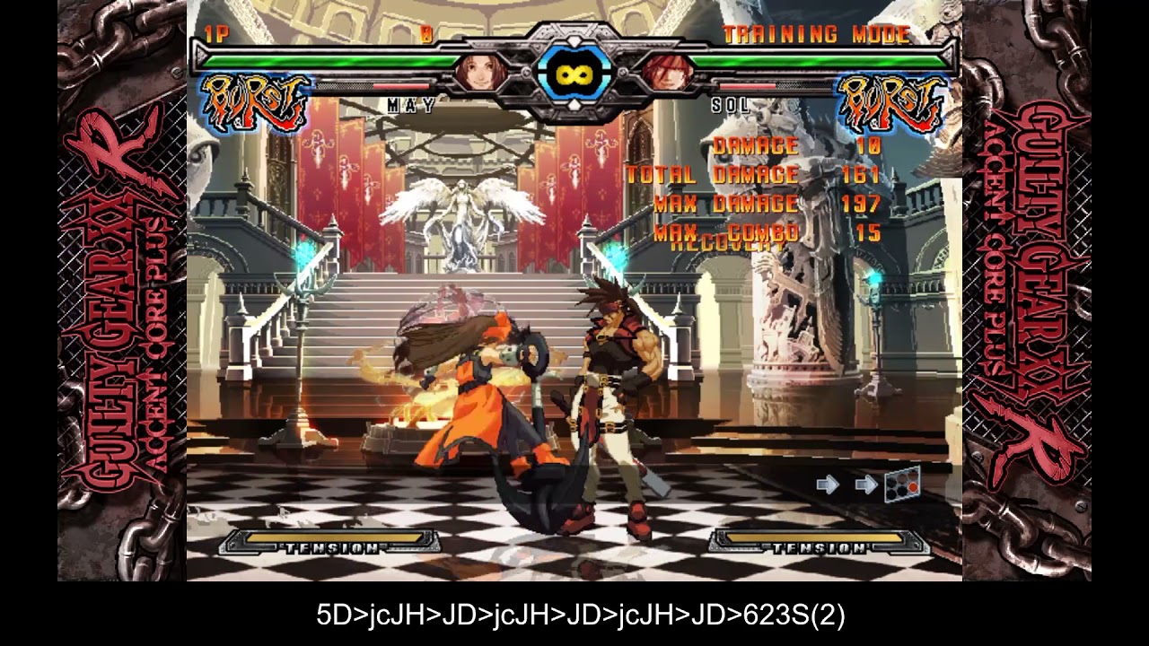 Guilty Gear XX Accent Core Plus R - May Combos