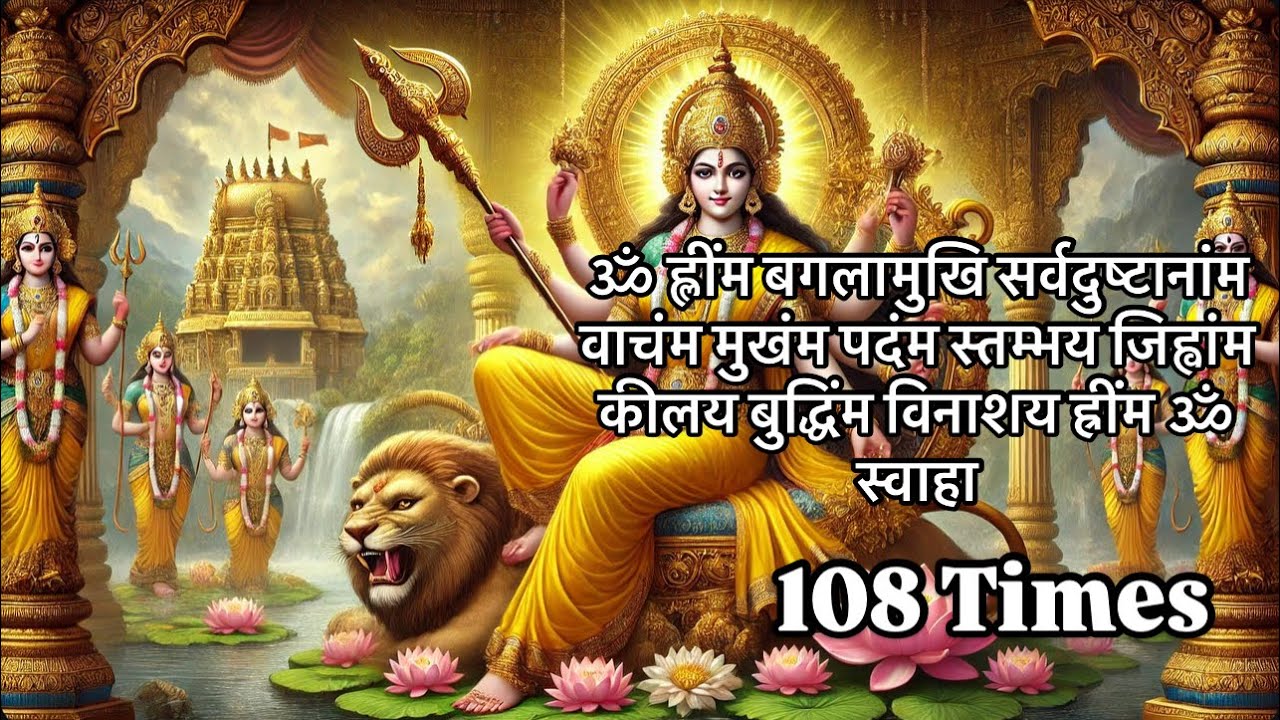Maa Baglamukhi Mantra 108 Times | Powerful Protection & Victory Mantra | Maa Baglamukhi Jaap