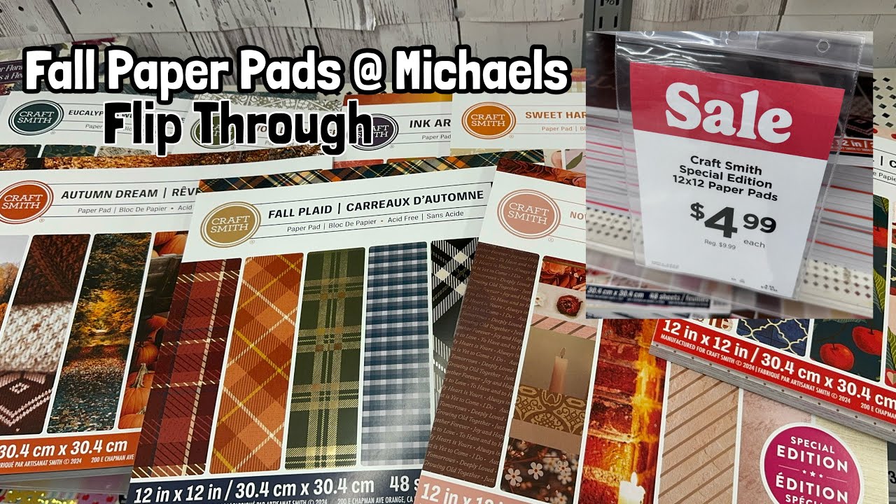 NEW FALL PAPERPADS @ MICHAELS ONLY $3.74! HURRY!