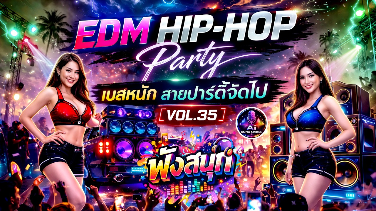 Hip-Hop EDM🔊 BASS BOOSTED สาย Party สายแดนซ์จัดไป🔥เบสจุกๆ🔊 โยกยาวไป สนุกๆฟังเพลินต่อเนื่อง  [VOL.35]