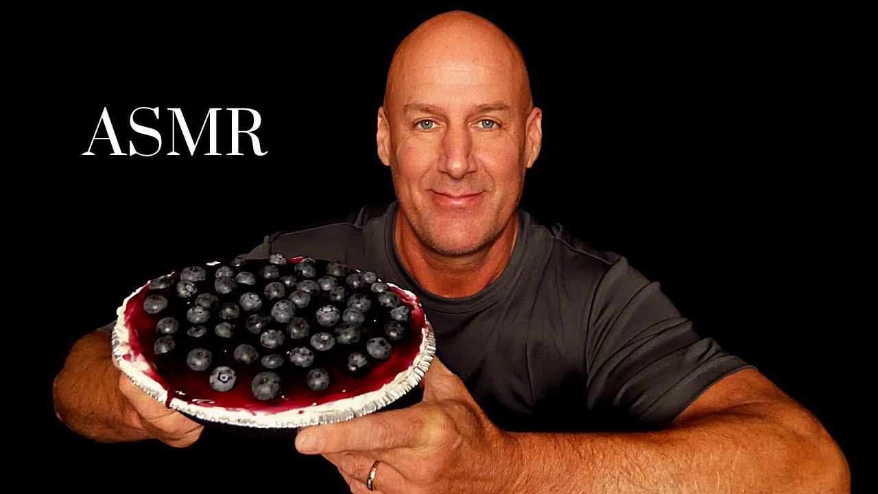 ASMR: HOMEMADE BLUEBERRY CHEESECAKE (EATING SOUNDS) SOFT SPOKEN