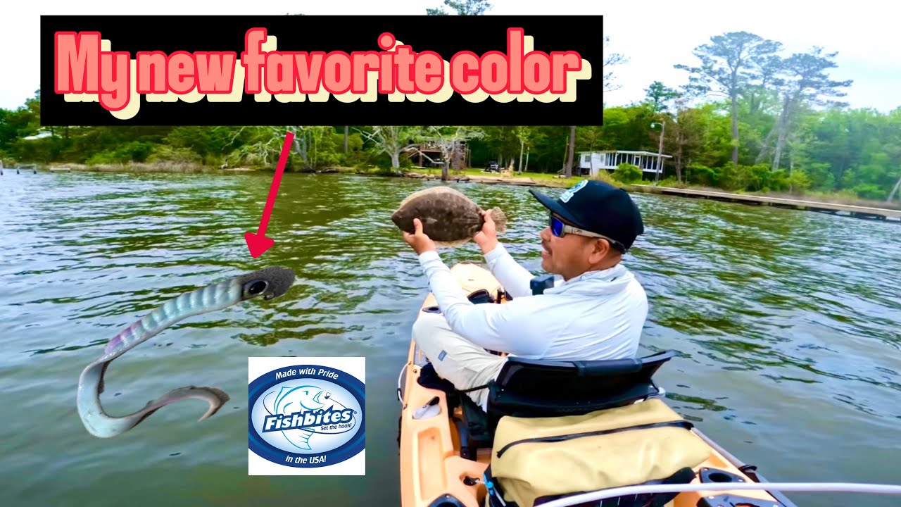 How to catch FLOUNDER | NEW favorite color lure from fishbite