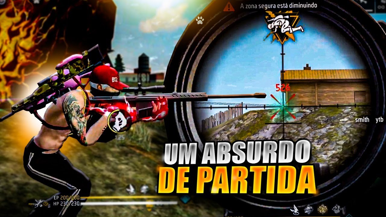 JOGUEI COM 2 SNIPER NO FREE FIRE E ISSO ACONTECEU 😧