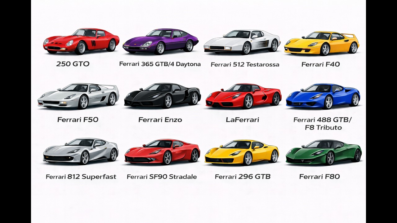 Every Ferrari Model Explained in 15 Minutes