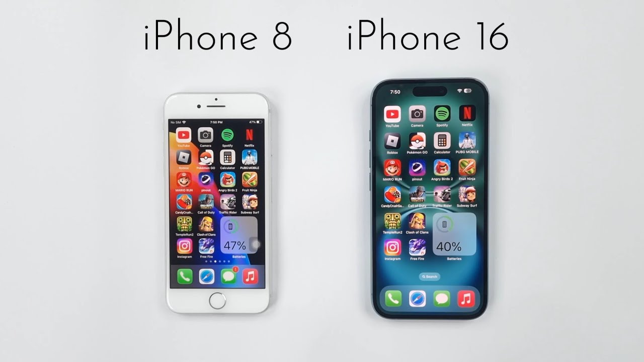 iPhone 8 vs iPhone 16 - SPEED TEST!