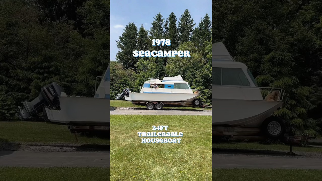 Meet our new project! 1978 SeaCamper Restoration &mdash; Follow along for more! #boatrestoration
