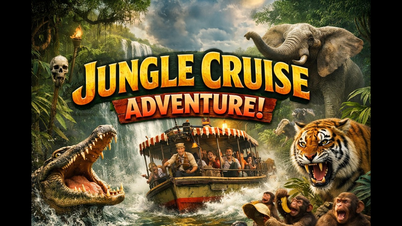 Jingle Cruise POV, Christmas Jungle Cruise Full Ride at Magic Kingdom's Adventureland, Disney World