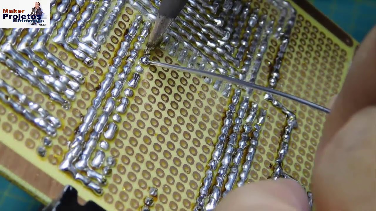 Soldagem  / Trilhas de Estanho -  Como fazer trilhas de estanho em uma PCI Universal