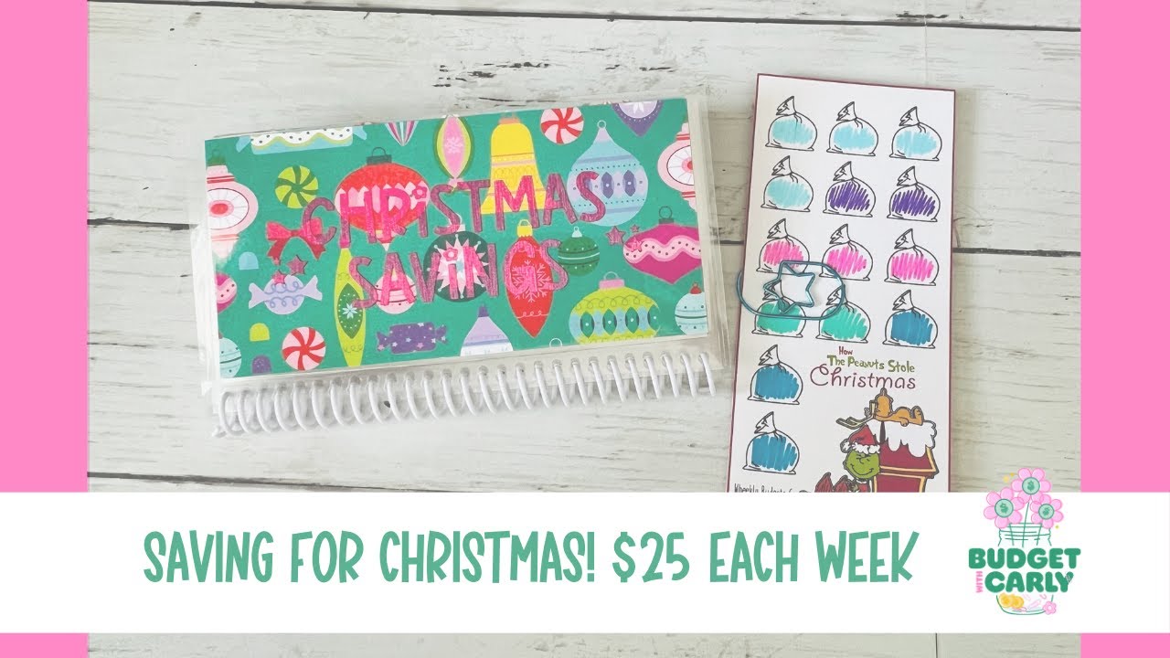 Saving for Christmas! Putting Away $25 Each week with Mini Challenges | #savingschallenges