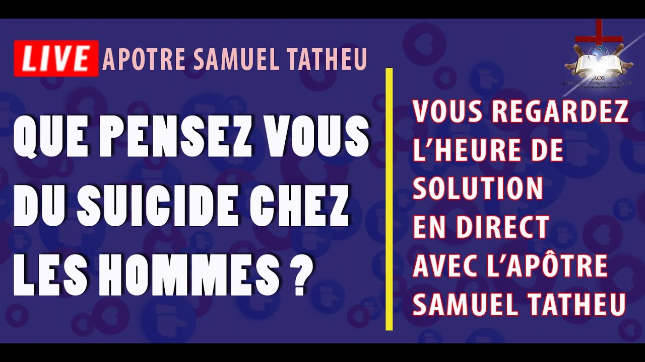 QUE PENSEZ-VOUS DU SUICIDE CHEZ LES HOMMES ?