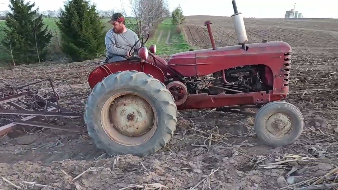 Allis Chalmers and Massey Harris Tractors Start Spring Work 2025
