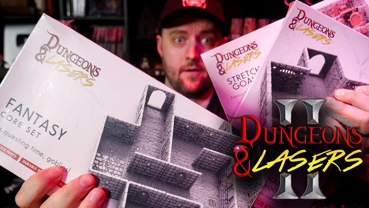 Dungeons & Lasers ФИНАЛЬНЫЕ ВЕРСИИ | Распаковка и первые впечатления (спонсорские)