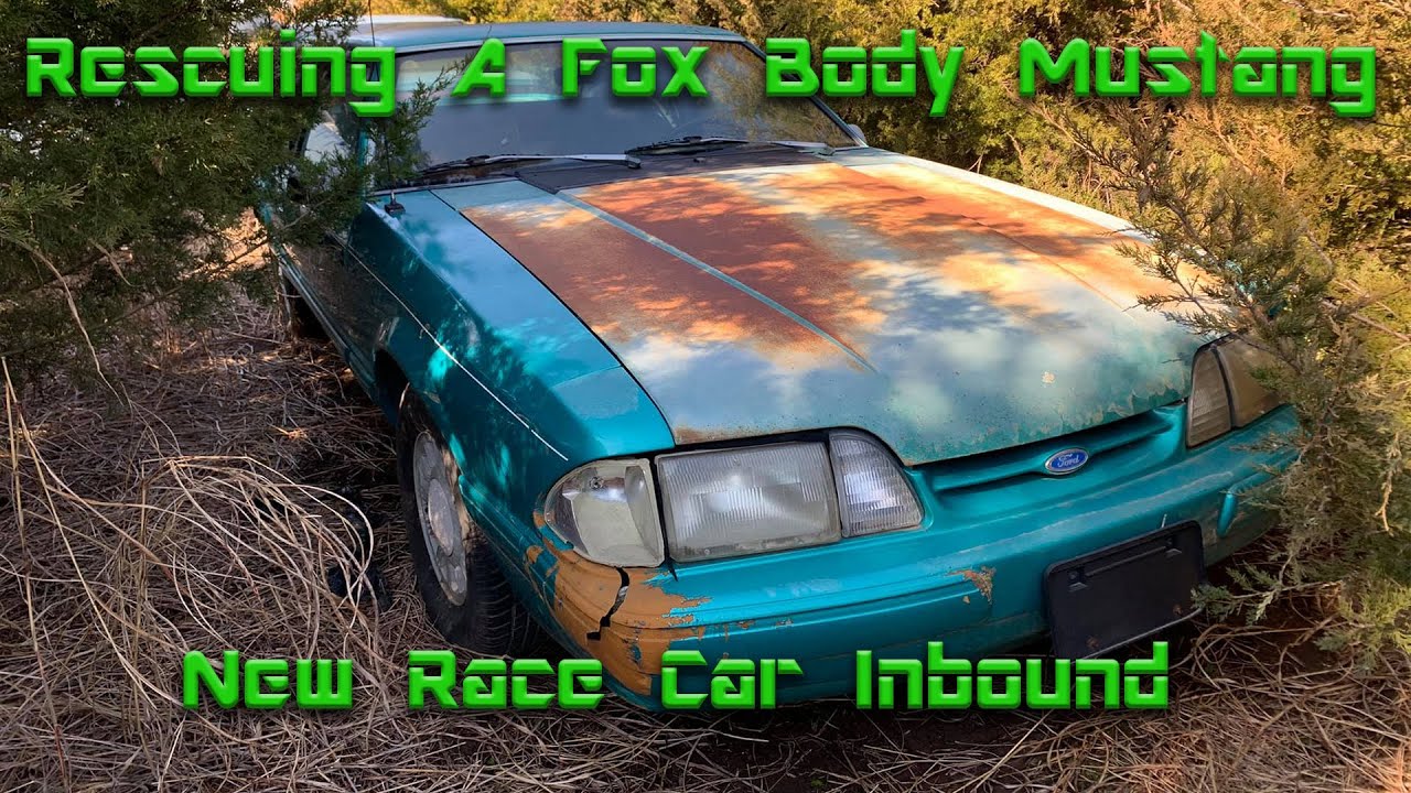 Getting my New Car - 92 Fox Body Mustang Pulled Out of a Field