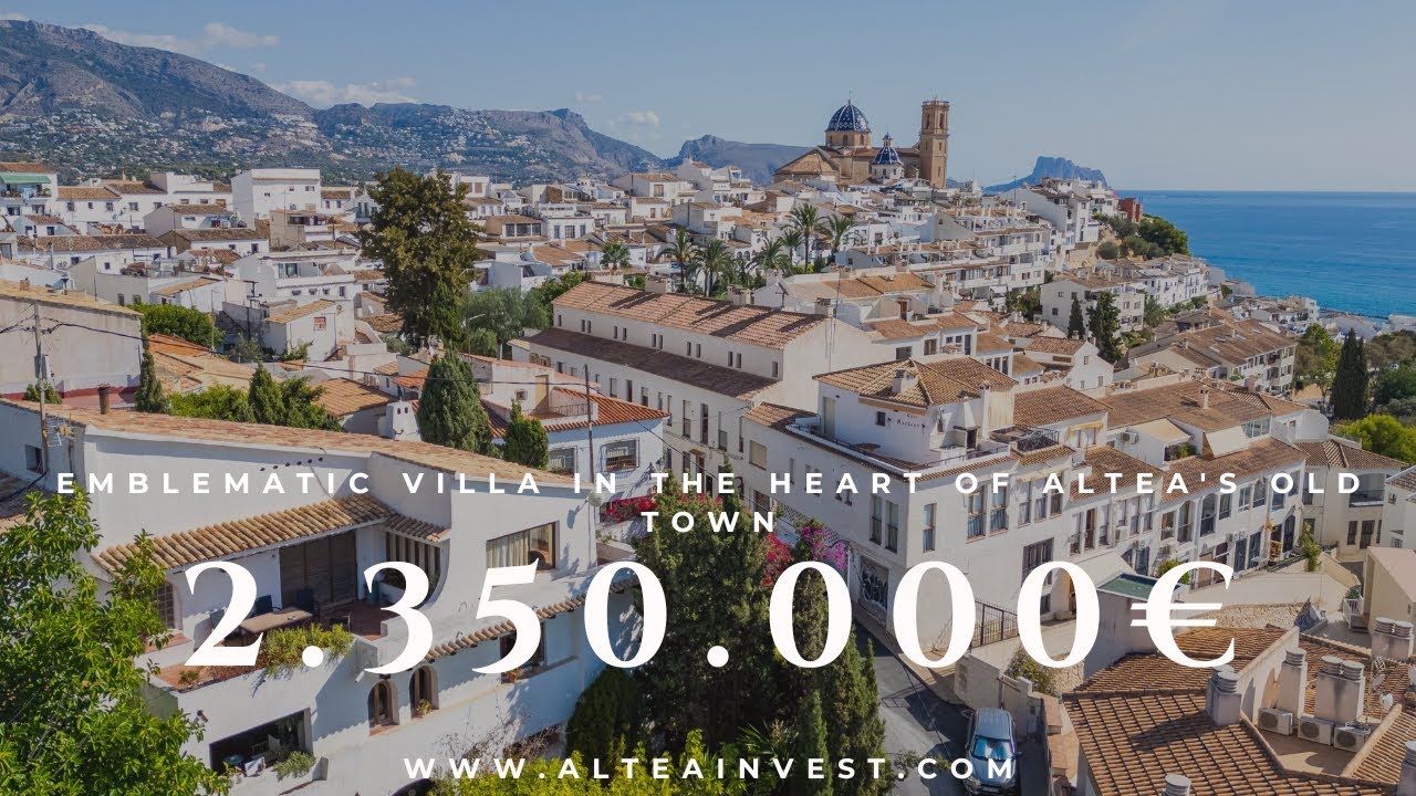 Emblematic Villa in the Heart of Altea's Old Town