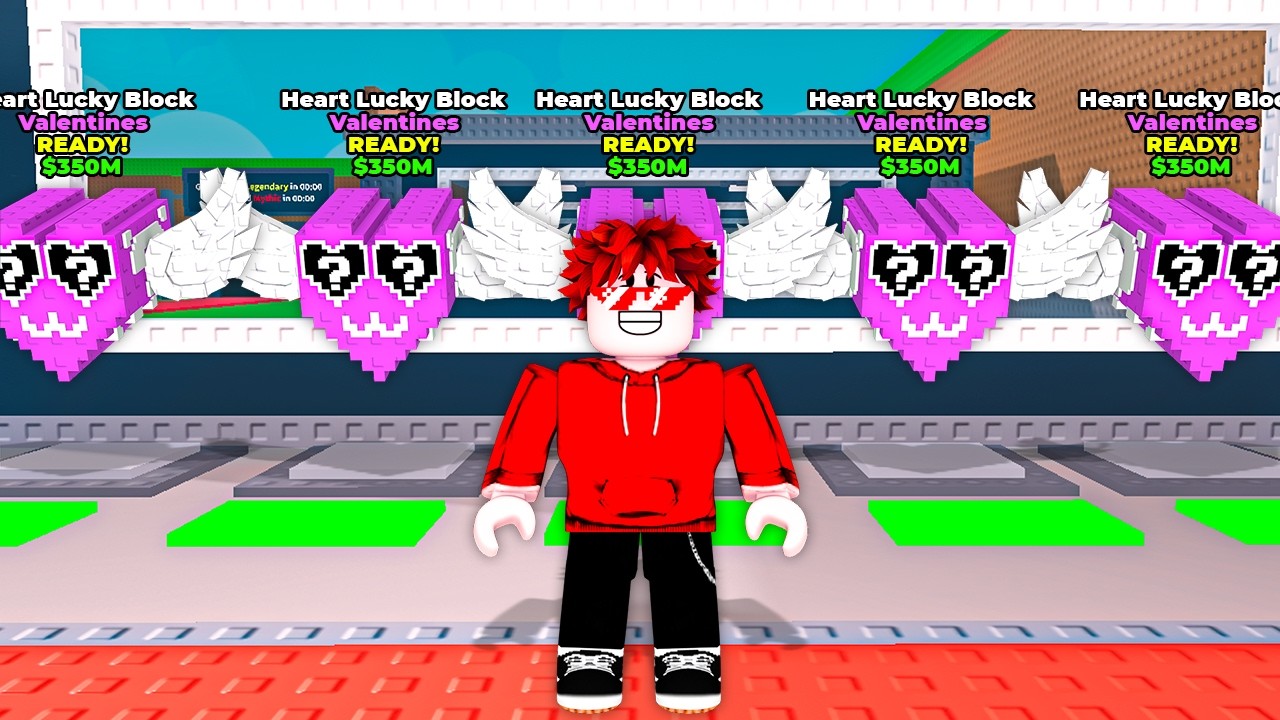 Abrí 100 LUCKY BLOCKS de AMOR para CONSEGUIR el BRAINROT mas OP