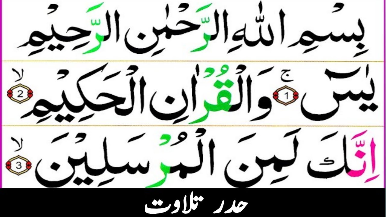036 Surah Yasin Full [Surah Yaseen Recitation with HD Arabic Text] Tilawat e Quran