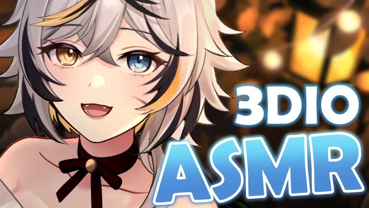 【ASMR／3DIO】Tigergirl sounds! ♡ Whispering ~ Nya! ~ Soft & Comfy ♡