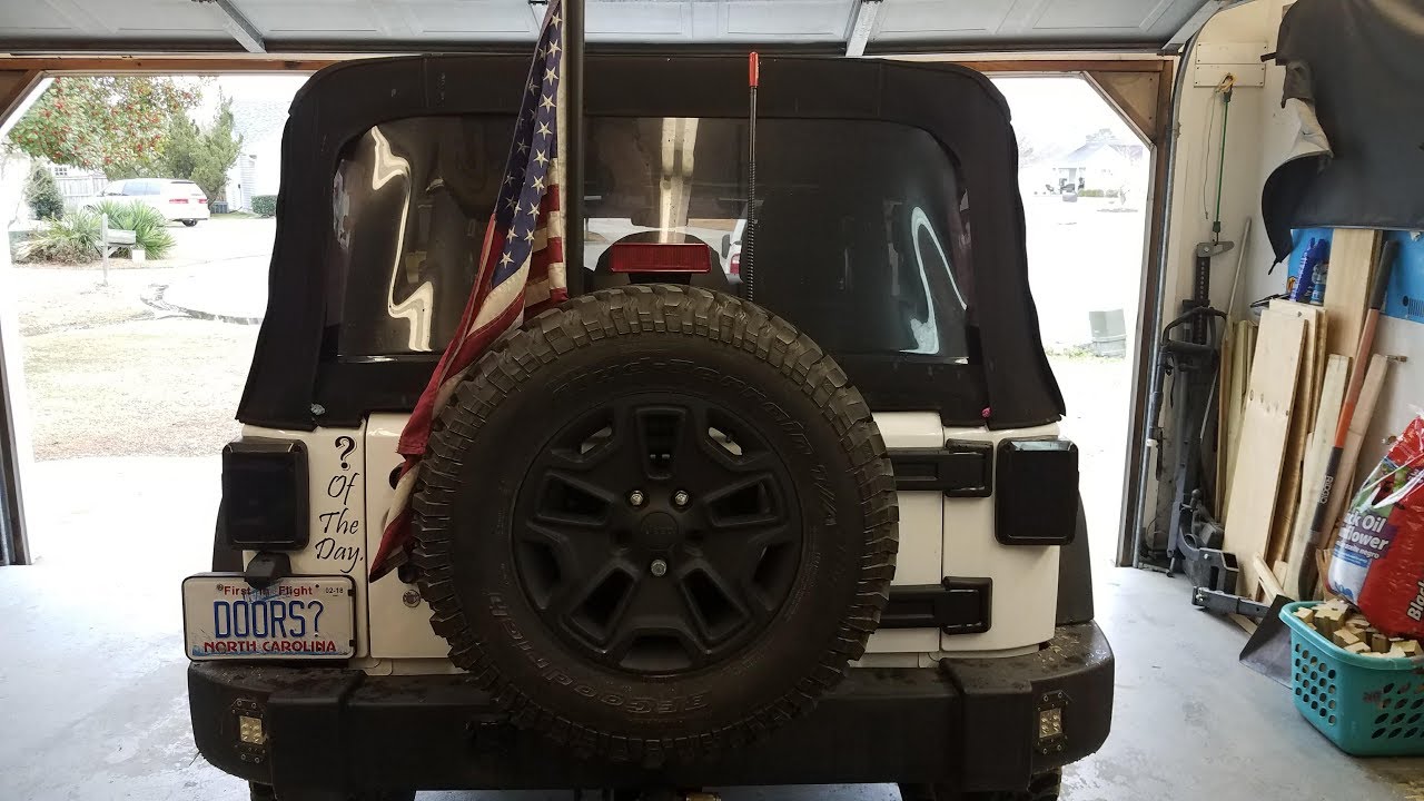 Flag pole on Wrangler JKU or JK for $5