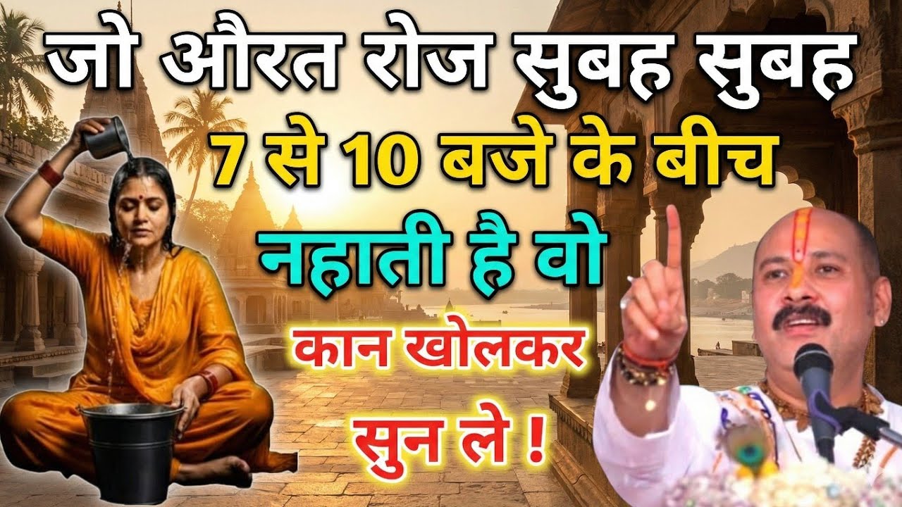 जो औरत रोज सुबह सुबह 7:00 से 10:00 तक की नहाती है। उनऔरतें के लिए जरूरी सूचना। Pradeep Maharaj ji