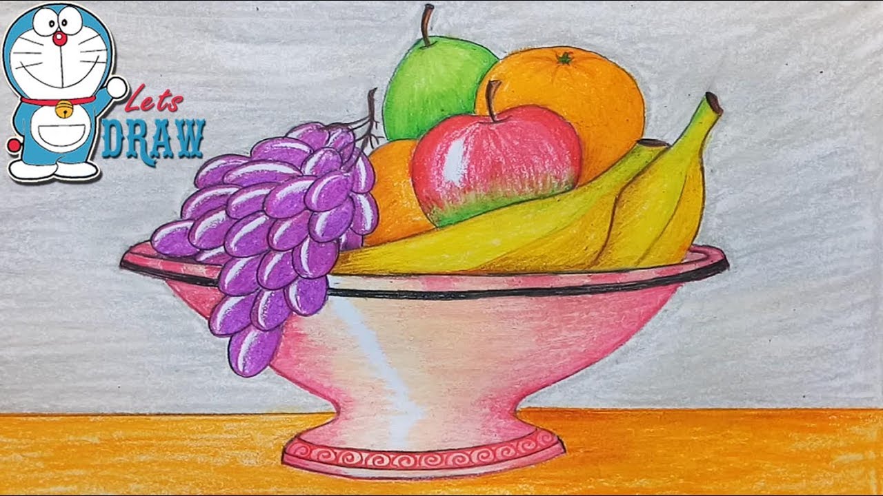 How to draw still life with oil pastel