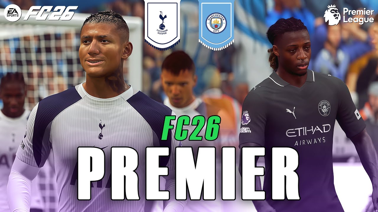Tottenham vs Manchester City | Premier League FC 26 Full Match - PS5 Pro [4K60]
