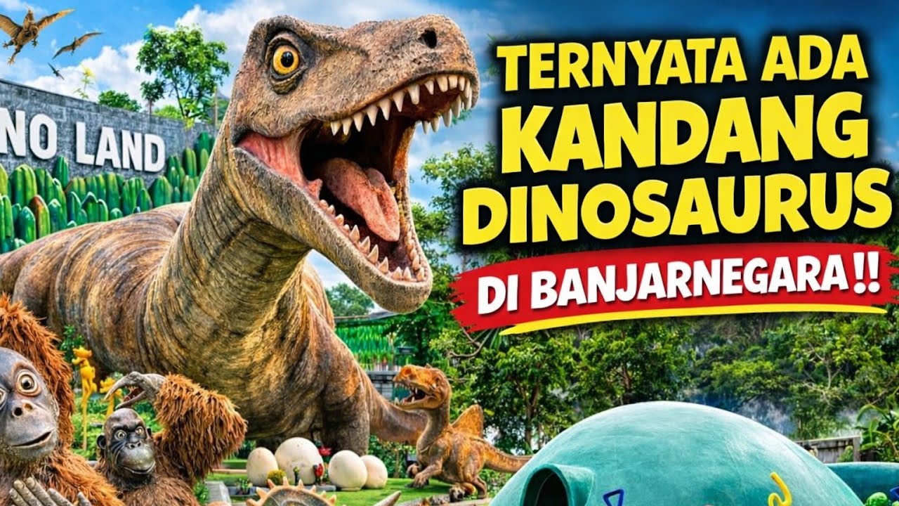 NGGAK MASUK AKAL... WAHANA SEBANYAK INI CUMA BAYAR 5000 ‼️ DINO LAND SURYA YUDHA PARK 2 BANJARNEGARA