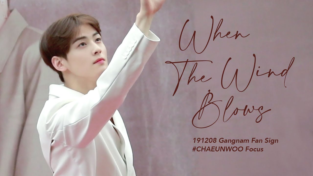 [4K]191208 강남 팬사인회 찬바람 불 때면 (When The Wind Blows) - ASTRO #CHAEUNWOO #차은우 FOCUS