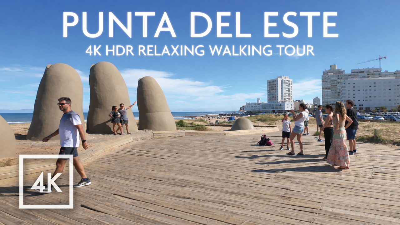 Walking Through Punta del Este 🇺🇾 4K HDR | Uruguay's Iconic Coastal Charm