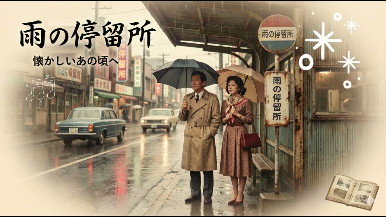 雨の停留所(비 내리는 정류장)この曲を聴いて、皆さんの心の中に浮かんだ「雨の日の思い出」はありますか？