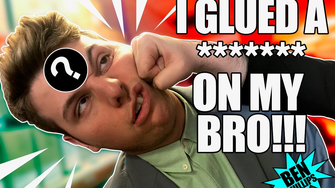 I Superglued it to my bro's head! PRANK!