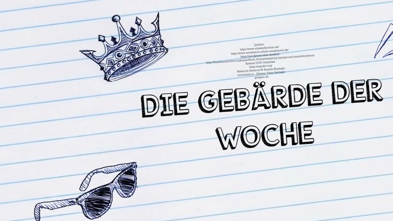 Gebärde der Woche - 297 - Januar