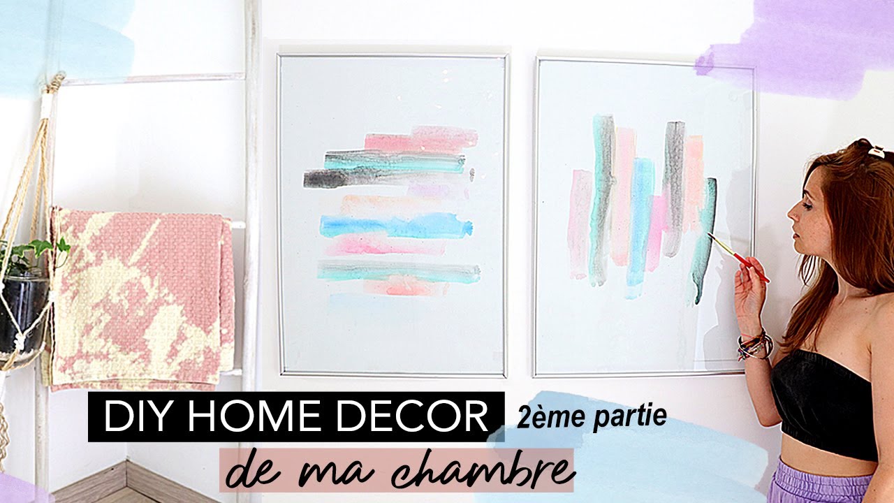 JE REFAIS MA CHAMBRE - ASTUCES DIY DECO PETIT BUDGET - PEINTURE TIE & DYE room makeover room decor