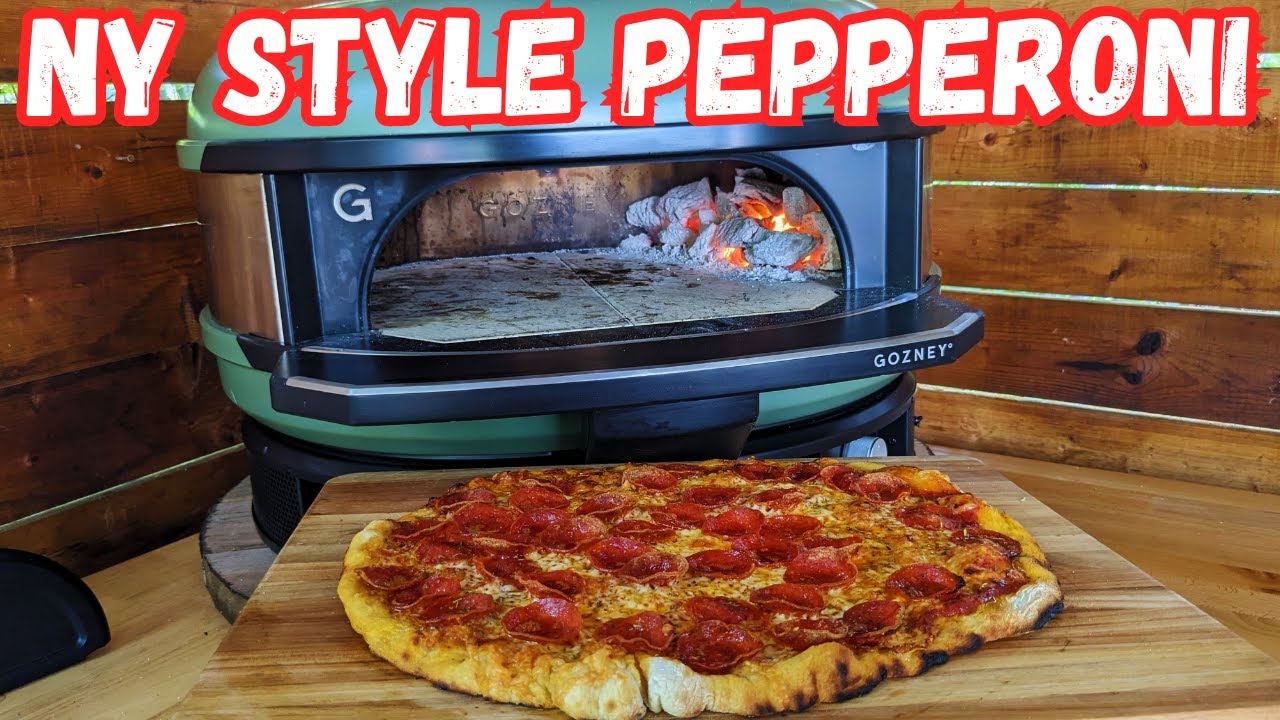 New York Style Pepperoni Pizza / Charcoal Fired in GOZNEY DOME