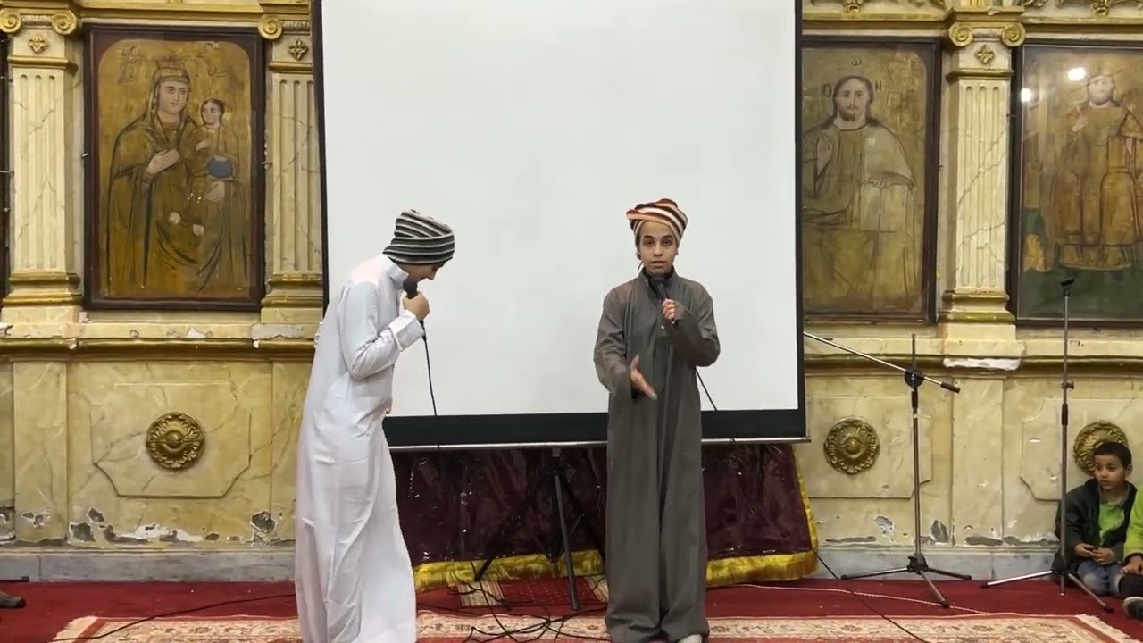 اسكتش خلف وعيد الميلاد من حفلة راس السنة 2023 دير مارجرجس بميت دمسيس