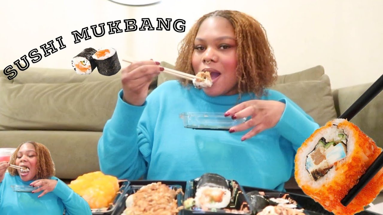 Eerste MUKBANG van het JAAR: Mijn doelen van 2025,veel kletsen & ETEN🍣🥢