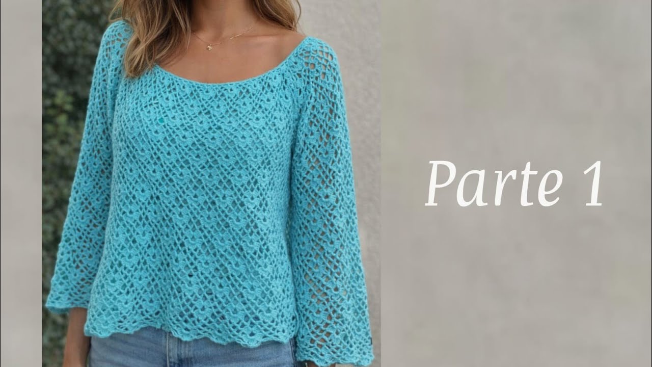 Blusa acqua em crochê / parte 1