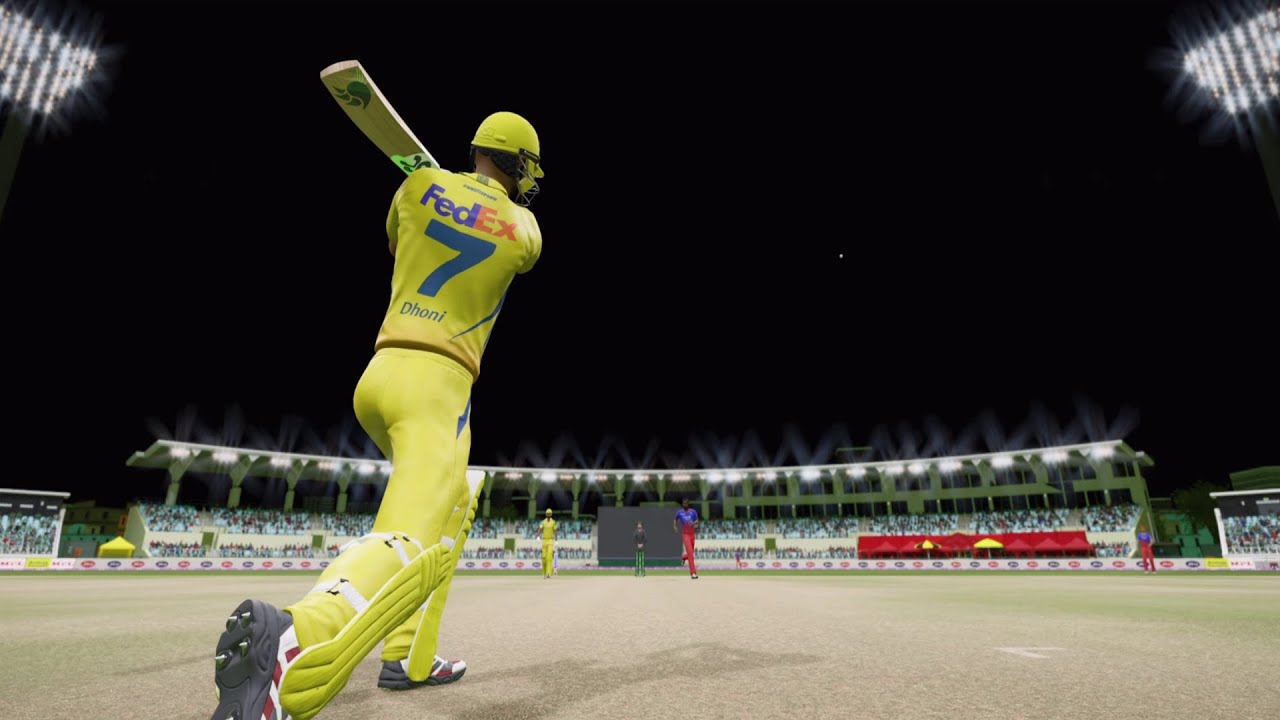 MS Dhoni&rsquo;s Explosive 50 in Style | 77 off 44 Balls | Cricket24 PS5 Gameplay | CSK Vs RCB #dhoni #ps5