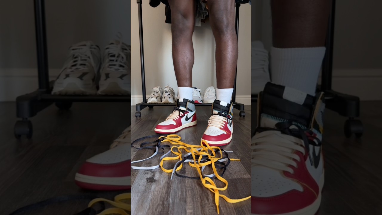 ON FEET LOOK 👀 UNION LA X AIR JORDAN 1 RETRO HIGH OG &ldquo;CHICAGO SHADOW&rdquo; #shorts #sneakers #jordan